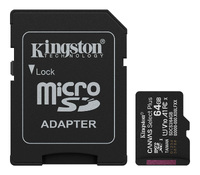 Карта памяти Kingston Canvas Select Plus microSDXC SDCS3/64GB 64GBV10 A1 + SD Adapter