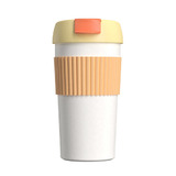 Стакан-непроливайка KissKissFish Rainbow Vacuum Coffee Tumbler (желтый, оранжевый, белый) S-U45C-193