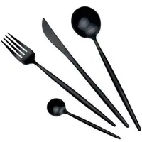 Набор столовых приборов Maison Maxx Stainless Steel Cutlery Set CYZ-001H (Black)